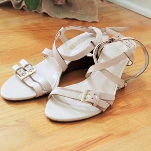 Franco Sarto Nude Strappy Sandals